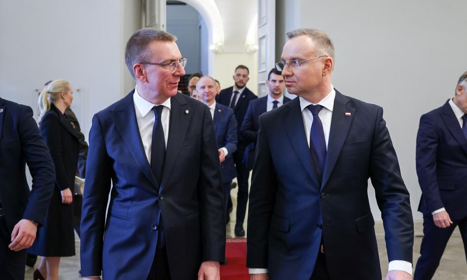 Prezydent Łotwy do Andrzeja Dudy: Polska jest dla nas strategicznym partnerem