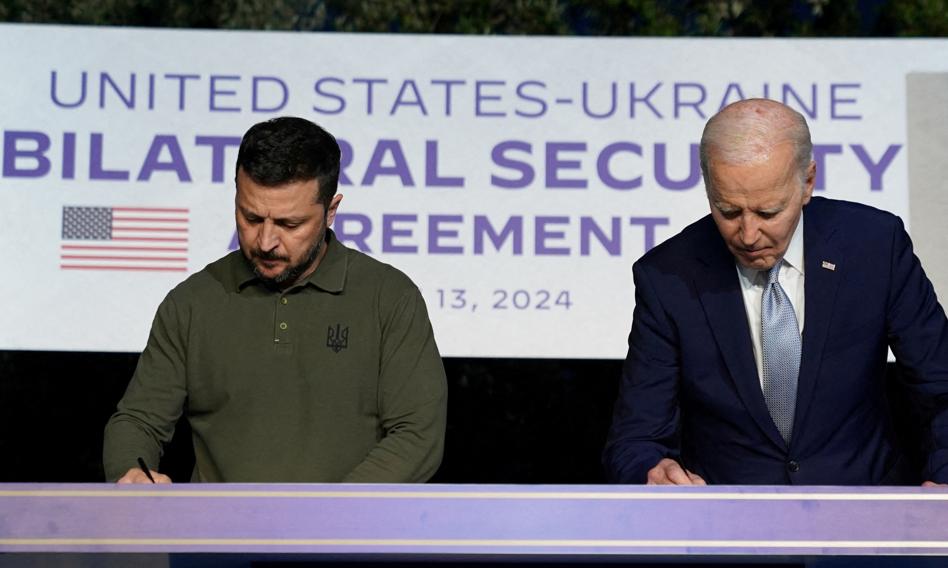 Wołodymyr Zełenski i Joe Biden podpisali umowę o bezpieczeństwie
