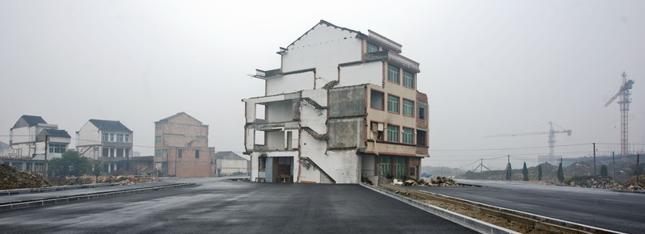 "Nail houses" w Chinach - Wenling