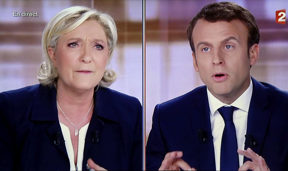 Le Pen zmniejszyła dystans do Macrona do ok. 7 punktów procentowych. Sondaż
