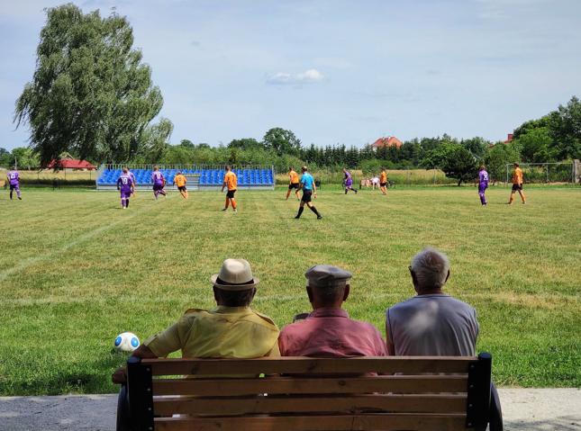 Na meczach niższych lig nie brak osób (przeważnie starszych), które nie szczędzą słów krytyki wobec sędziego i zawodników. Na dużym stadionie takie pojedyncze okrzyki giną, na mniejszym słychać je jak na dłoni i dla wielu stanowią one ciekawy element piłkarskiego folkloru. Na zdjęciu stadion b-klasowego Tomteksu Widawa.