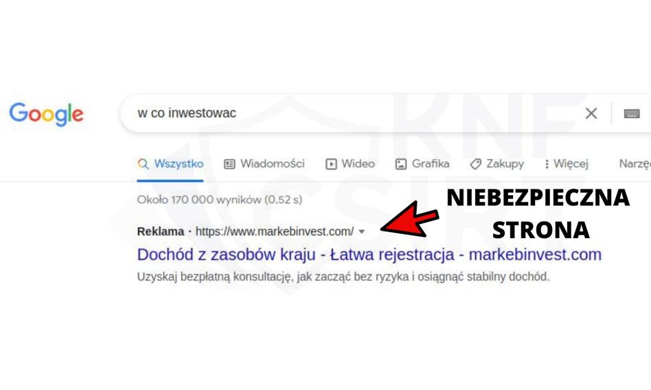 Google, inwestowanie i Orlen. KNF znów ostrzega przed oszustami