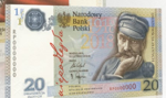 Banknot 20 zł z Piłsudskim na 100. rocznicę odzyskania niepodległości