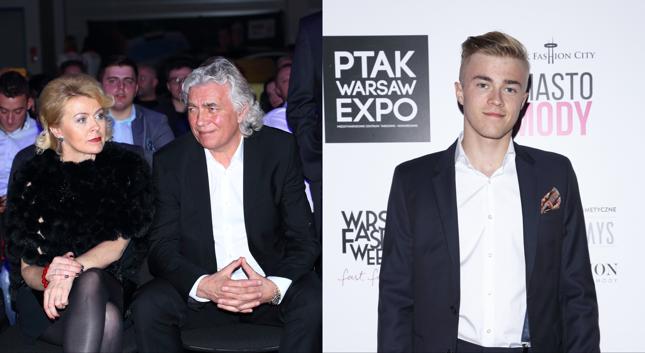 Antoni Ptak z żoną Agnieszką Ptak. Obok: Antoni Ptak Jr.