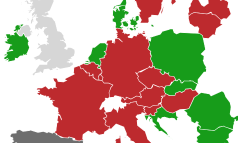 Mapa inflacji i deflacji w Unii Europejskiej [Infografika]