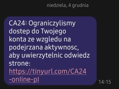 Nigdy nie klikajmy podejrzanych linków z wiadomości SMS