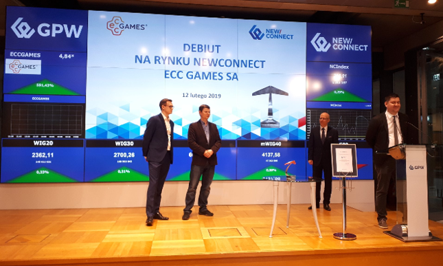 ECC Games podczas debiutu w lutym 2019 roku