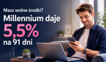 Nawet 200 tys. zł na 5,5%. Millennium walczy o oszczędności klientów