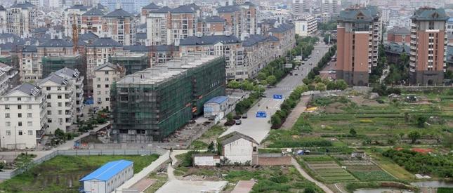 "Nail houses" w Chinach - Taizhou