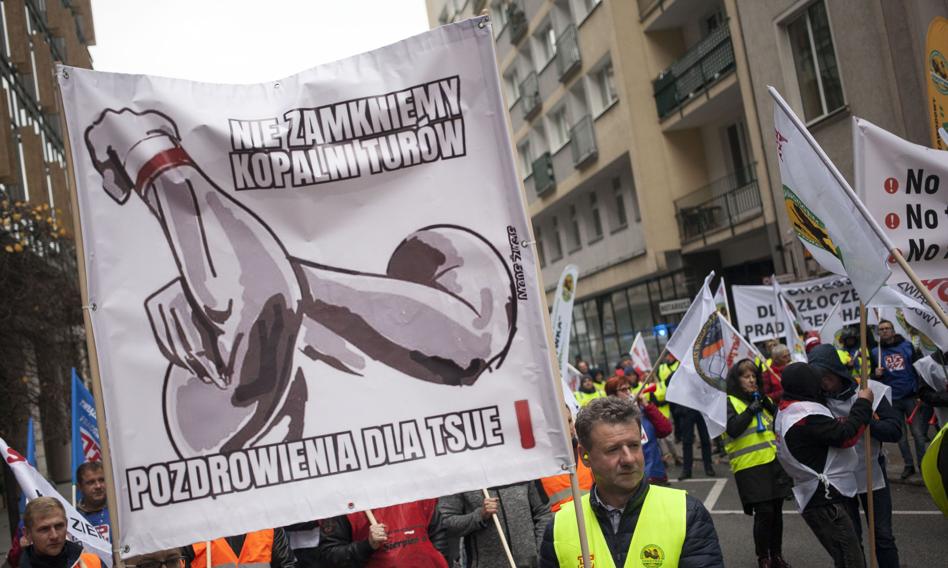 Górnicy manifestowali w obronie suwerenności energetycznej Polski