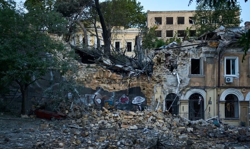 Atak rosyjskich dronów na Odessę. Siedmiu cywilów rannych