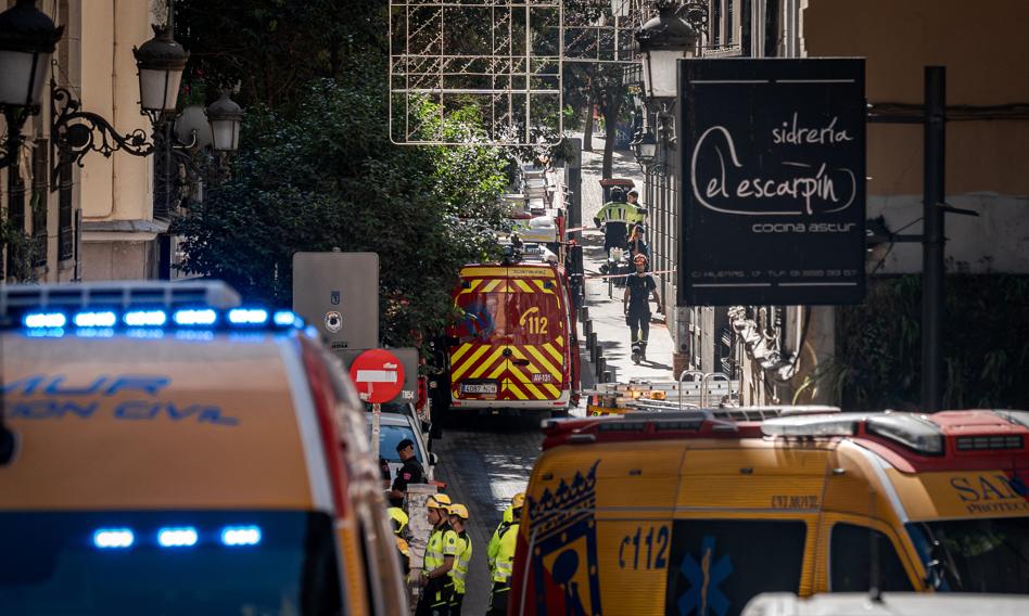 W centrum Madrytu zawalił się budynek. Są ofiary