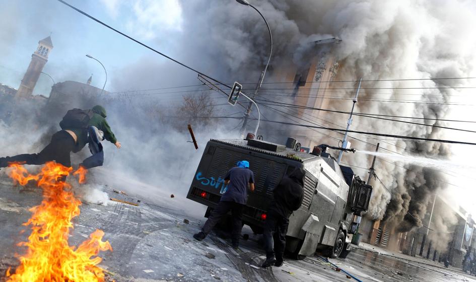 Chile: starcia studentów z policją w Santiago