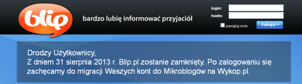 koniec blipa