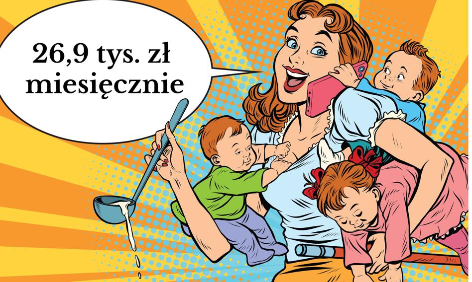 Zawód "żona", a pensji brak. Ile zarobiłaby kobieta, dbając o dom i dzieci? Co roku byłoby ją stać na kupno kawalerki