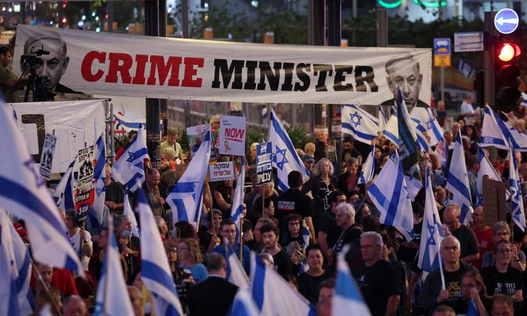 Wielotysięczna manifestacja w Izraelu. Obywatele żądają zawieszenia broni