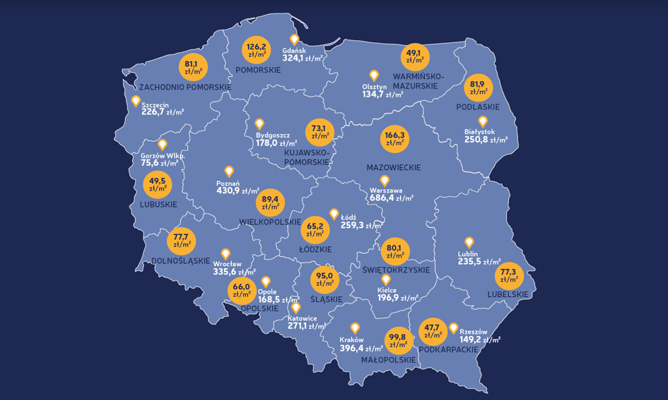 Ceny ofertowe działek budowlanych – kwiecień 2017 [Raport Bankier.pl]