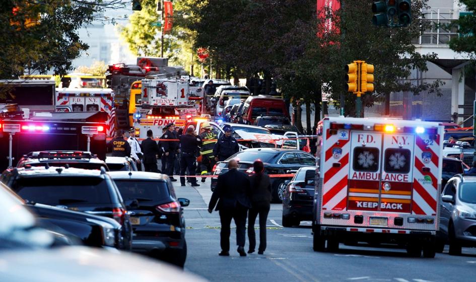 Atak terrorystyczny na Manhattanie. Ciężarówka wjechała w