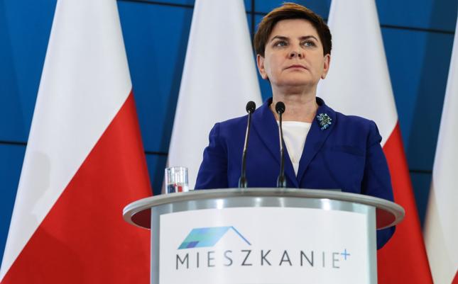 Premier Beata Szydło podczas prezentacji projektu Mieszkanie Plus