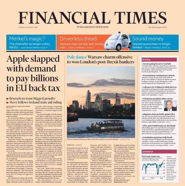 Misja Morawieckiego na okładce “Financial Times”