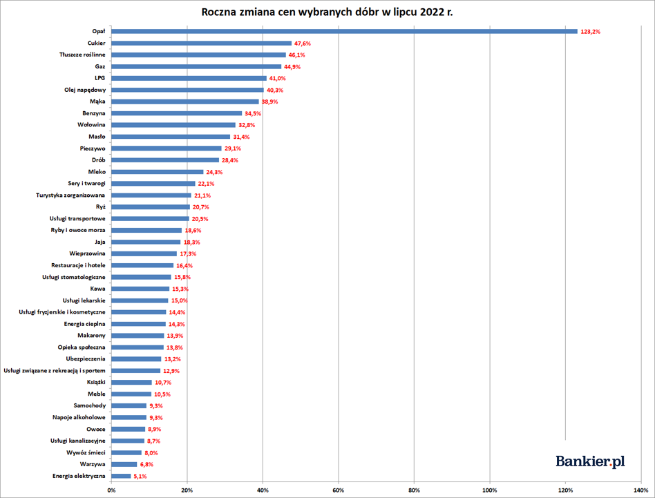 Inflacja W Polsce W Lipcu 2022 - Finalne Dane - Bankier.pl