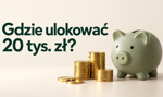 20 tys. zł to już konkretna poduszka finansowa. Gdzie warto ją ulokować?