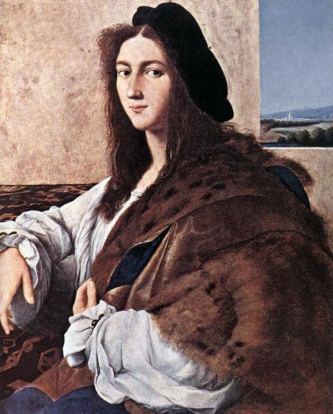 Portret młodzieńca autorstwa Rafaela Santi. Najcenniejszy obraz znajdujący się przed wojną w polskiej kolekcji. Zaginął podczas II wojny światowej