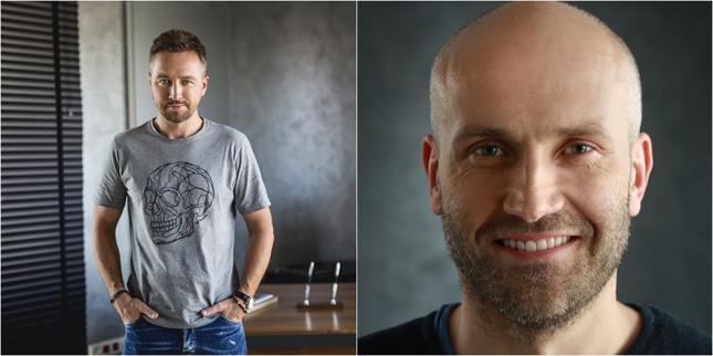 Od lewej: Paweł Marchewka, CEO Techlandu; Tymon Smektała, Lead Designer "Dying Light 2"
