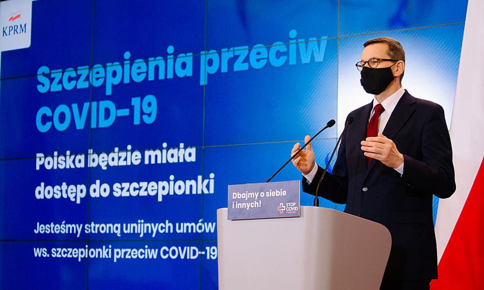 Premier zapowiada umowę z firmami Pfizer i BioNTech SE na dostawę szczepionek na koronawirusa