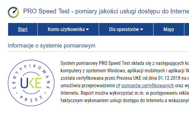 UKE bezpłatnie sprawdzi prędkość internetu