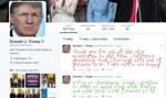 „Make Trump Tweets Eight Again” wstawia dziecięce pismo w tweety prezydenta USA
