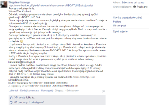 Handel akcjami przez Facebooka? Proszę bardzo!