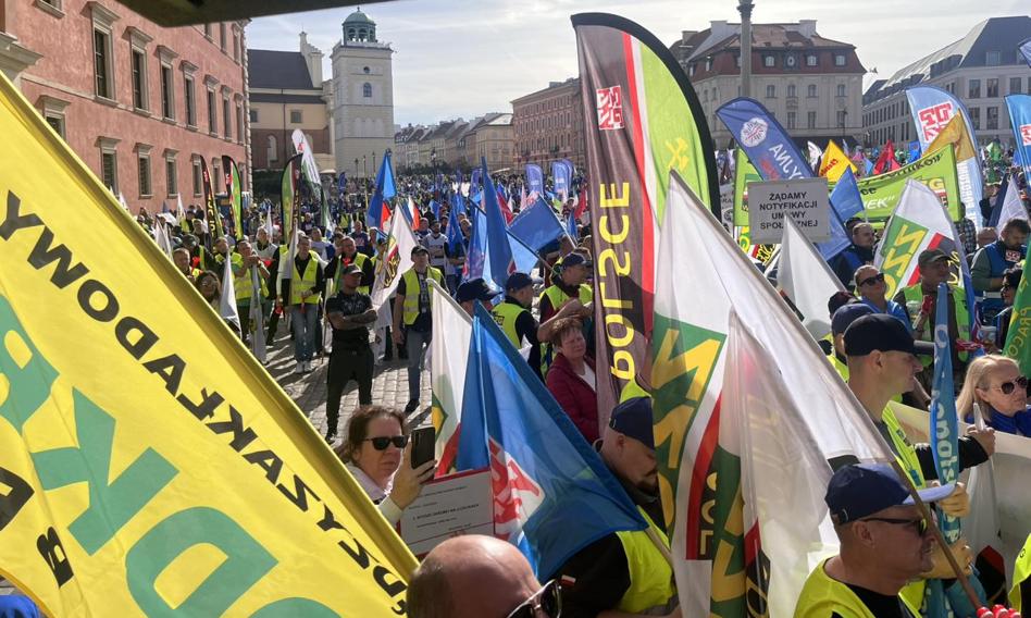 Ogólnopolski Marsz Niezadowolenia. OPZZ protestują przeciwko niskim płacom