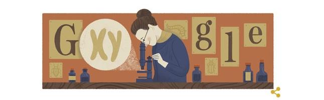 Nettie Stevens na dzisiejszym Google Doodle