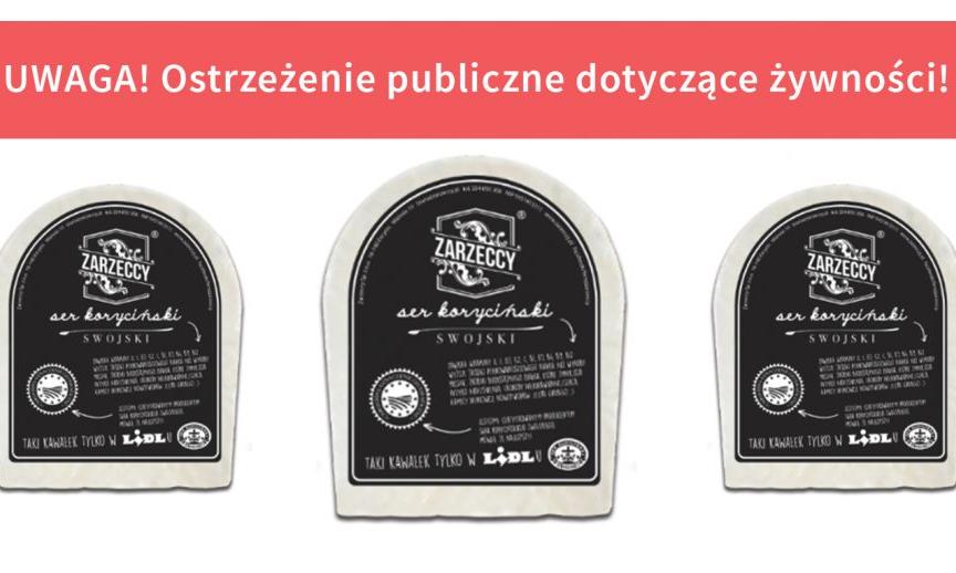 GIS wycofał partię produktu Ser koryciński swojski naturalny, dojrzewający