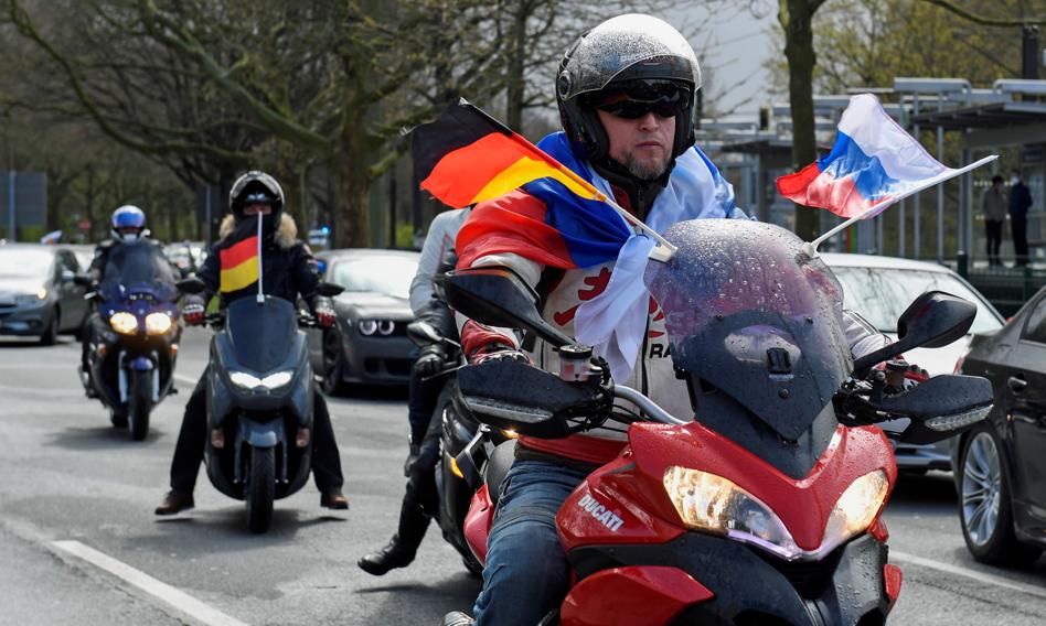 Prorosyjskie demonstracje w Hanowerze i Frankfurcie