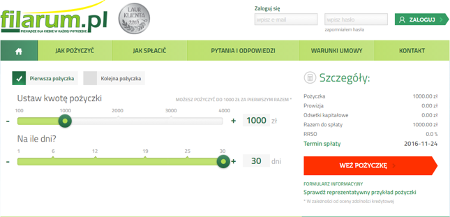 Pożyczka w Filarum – jakie warunki?