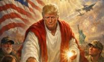 Donald Trump jako Jezus. Szokująca grafika po ataku na papieża
