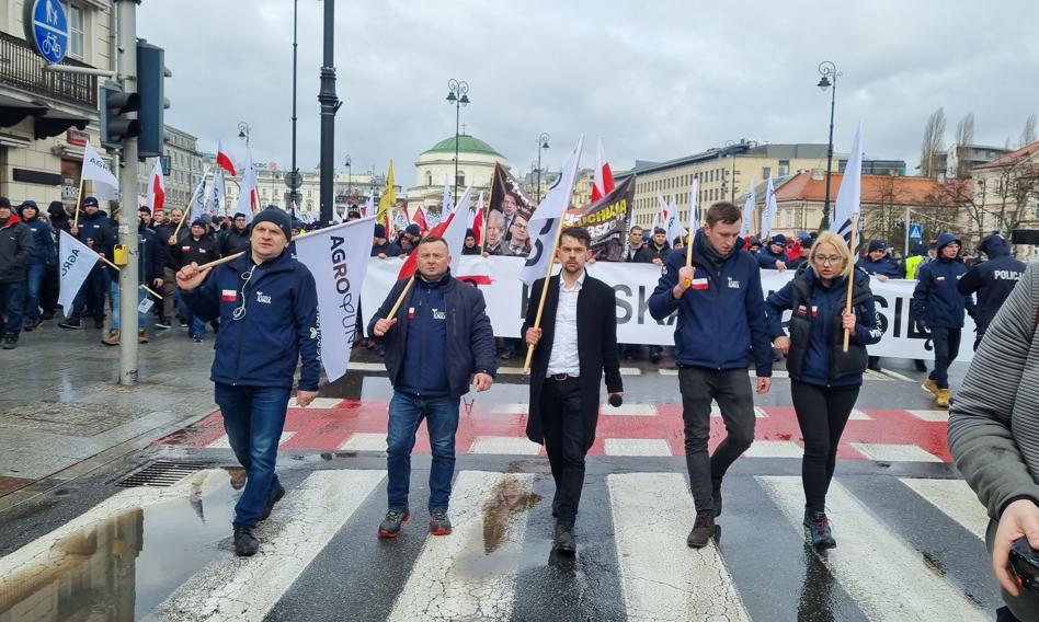 Protest rolników w Warszawie. "Godna płaca za ciężką pracę"