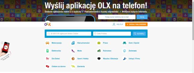 OLX wprowadza nowe opłaty za ogłoszenia