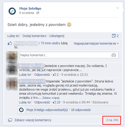 inteligo facebook
