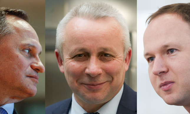 Od lewej: Leszek Czarnecki, Zdzisław Sokal, Marek Chrzanowski