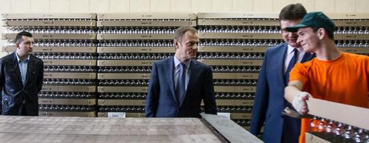 tusk pajęczno lans słoik robotnik wizyta gospodarska