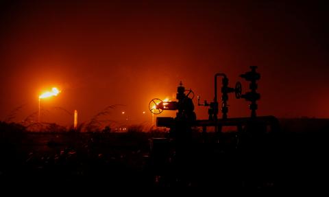 Pożar magazynów ropy w obwodzie ługańskim okupowanym przez Rosję