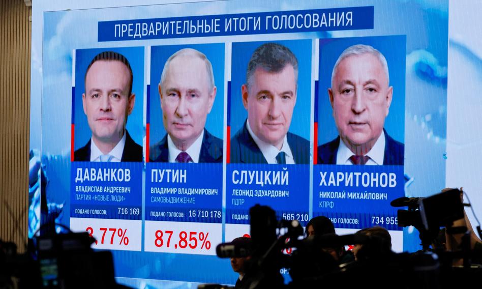 W Rosji bez niespodzianek. Prawie 88 proc. głosów na Putina