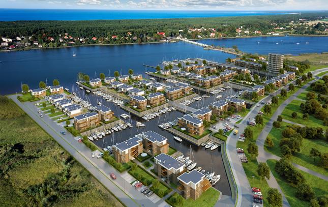 Na osiedlu Sol Marina przy Wyspie Sobieszewskiej powstanie 300 apartamentów. Będzie można do nich nie tylko dojechać, ale i dopłynąć.