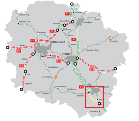 drogi w woj. kujawsko-pomorskim drogi w woj. kujawsko-pomorskim