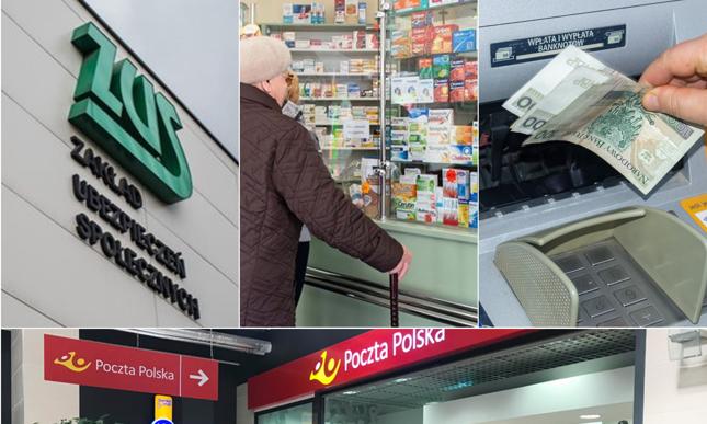 Apteki, banki czy placówki Poczty Polskiej przez koronawirusa będą działać w zmienionych godzinach