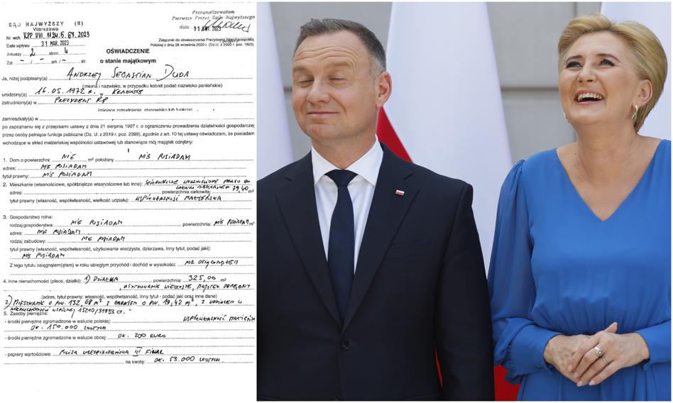 Oświadczenie majątkowe Andrzeja Dudy. Mieszkanie, działka i kredyt