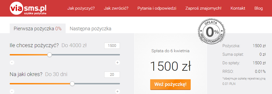 Pożyczka w Via SMS – jakie warunki?